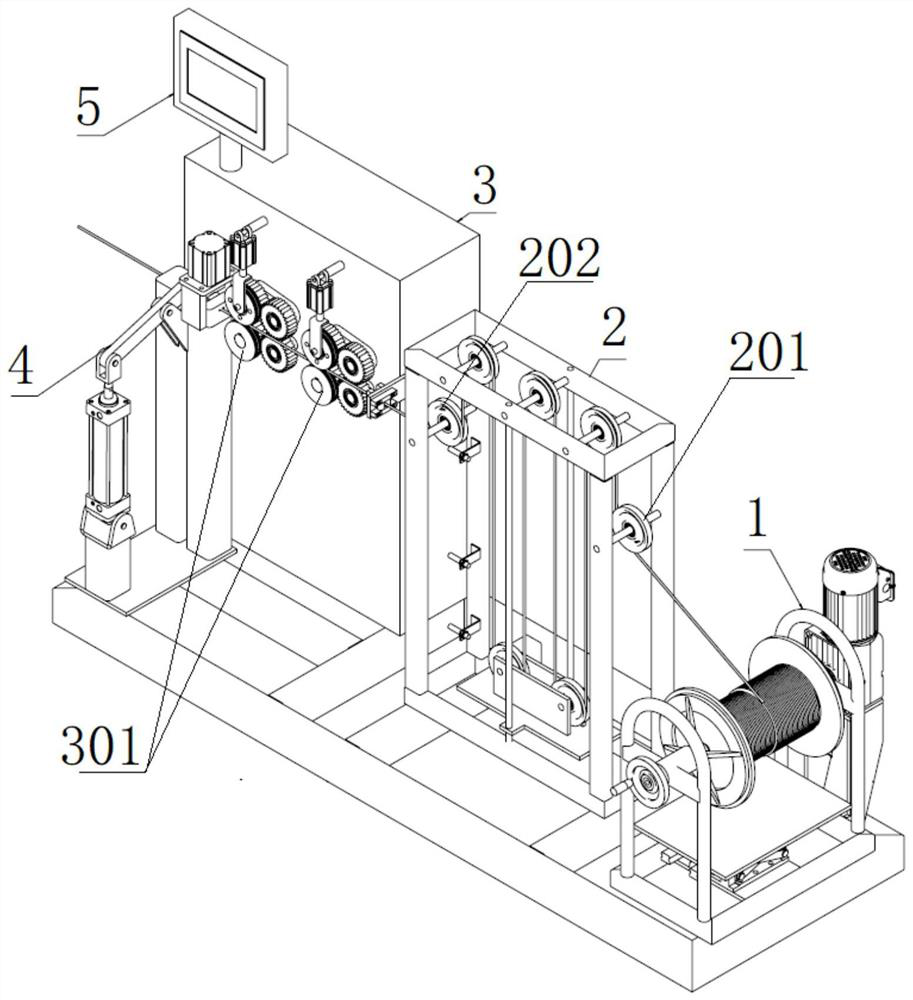 Automatic sizing blanking machine for steel cable