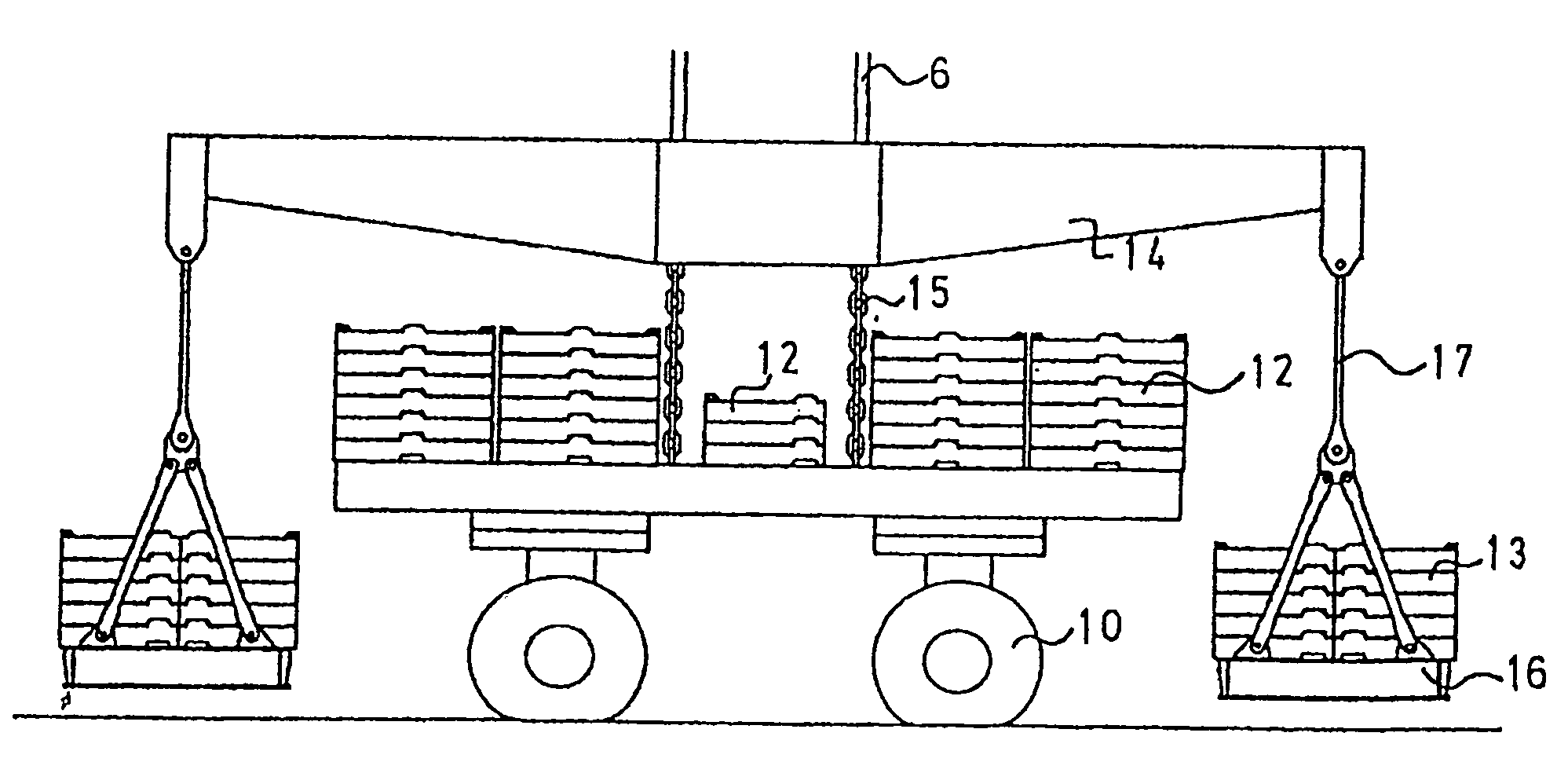 Modular counterweight carriage for cranes, in particular for large crane