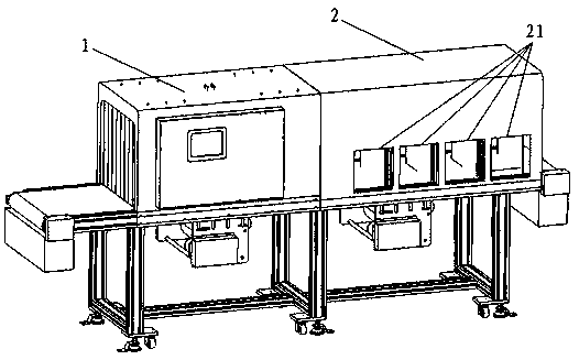 Intelligent RFID channel machine with automatic sorting and automatic sorting method