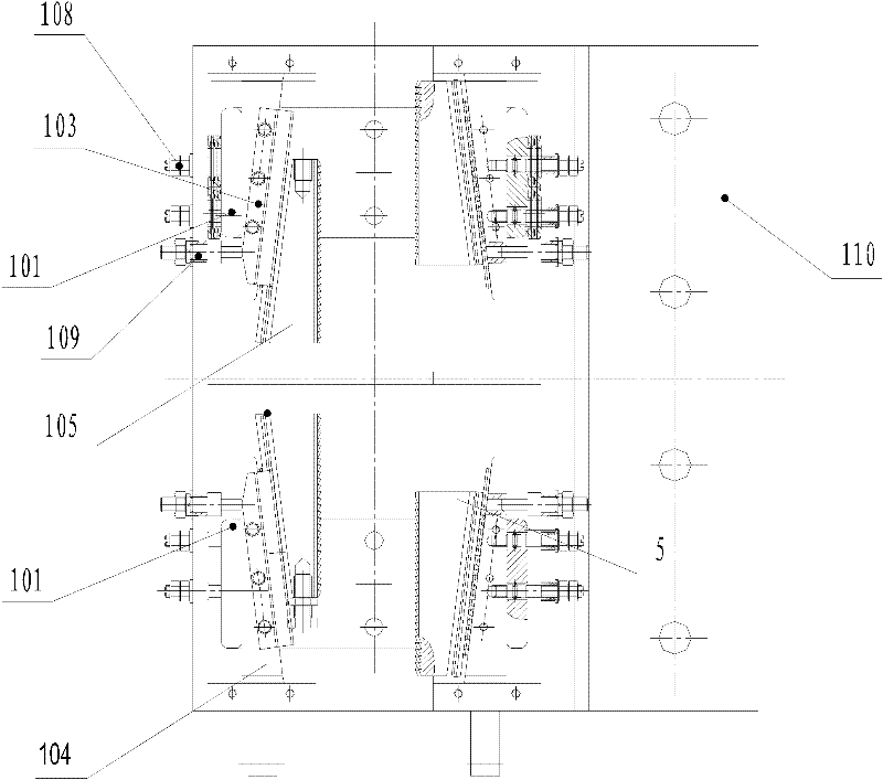 Bidirectional falling-prevention safety device for construction hoist