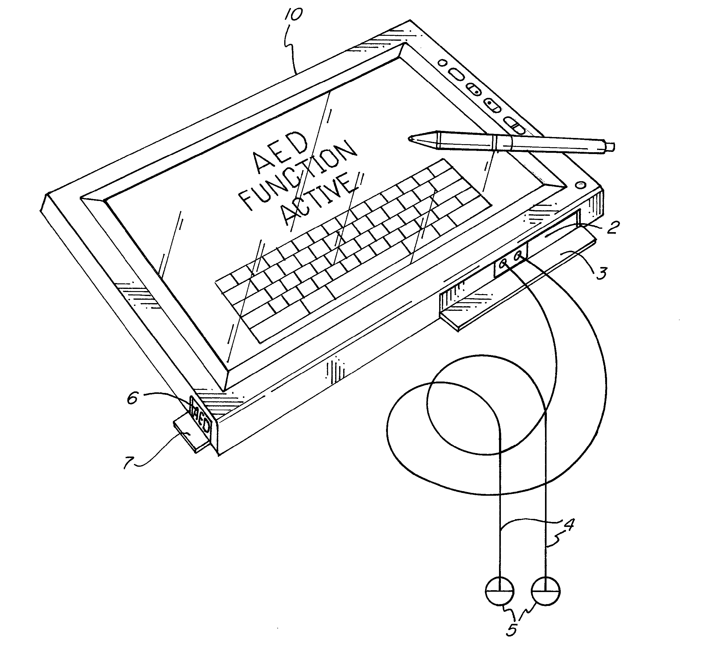 Adaptation of the common notebook, laptop computer, netbook and tablet PC computer to enable each to be used as an automated external defibrillator (AED) to treat victims of sudden cardiac arrest