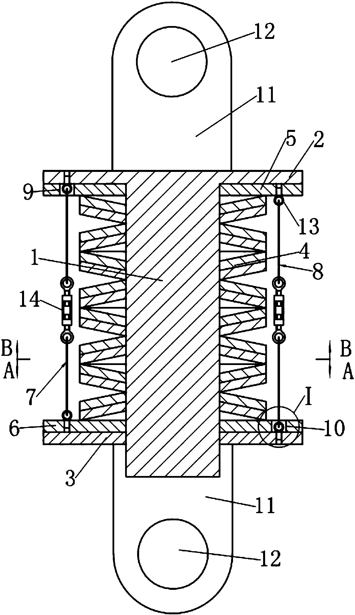 A disc spring damper capable of adjusting early stiffness