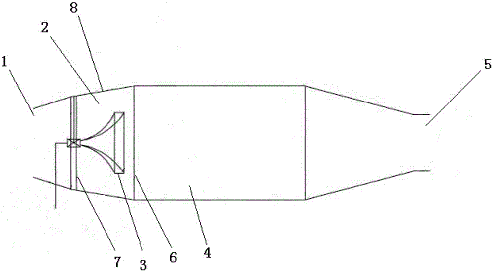 Large-space dirt removal device with gas-sound complex fields uniformly distributed and dirt removal method of large-space dirt removal device