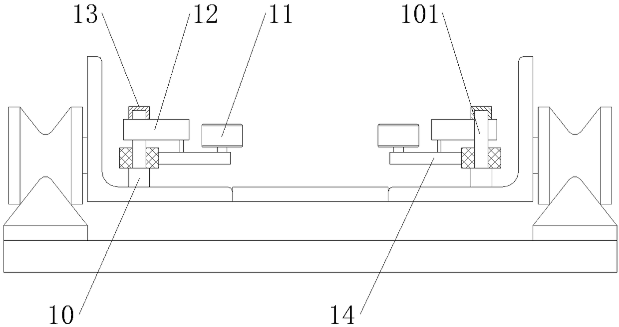 Bamboo chip clamping device for drilling