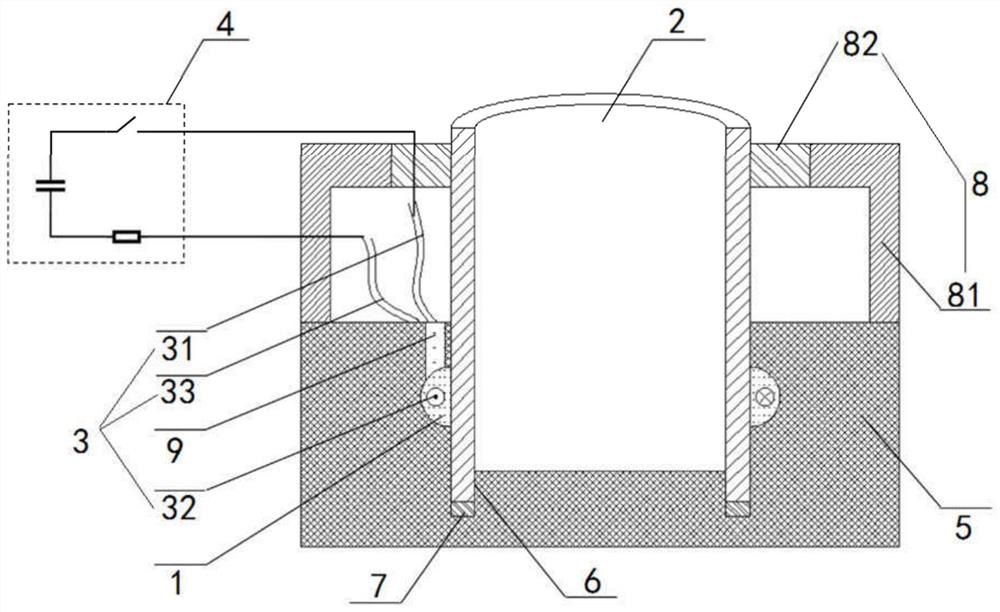 Electro-hydraulic explosion forming device and method