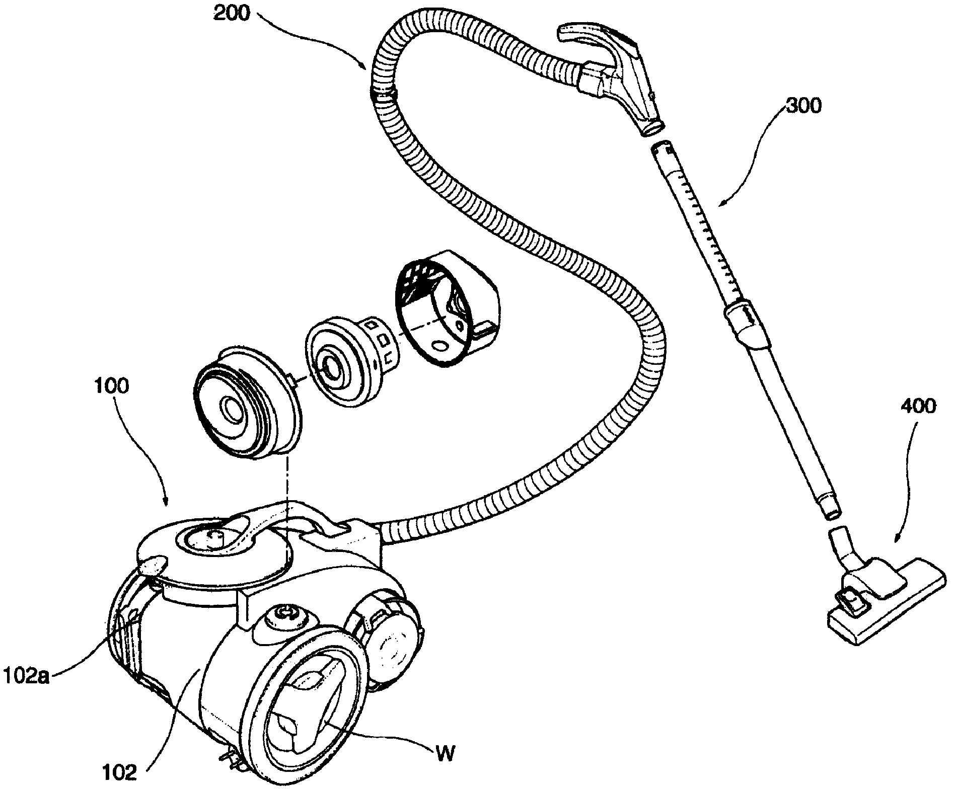 Motor casing with spiral airflow chamber