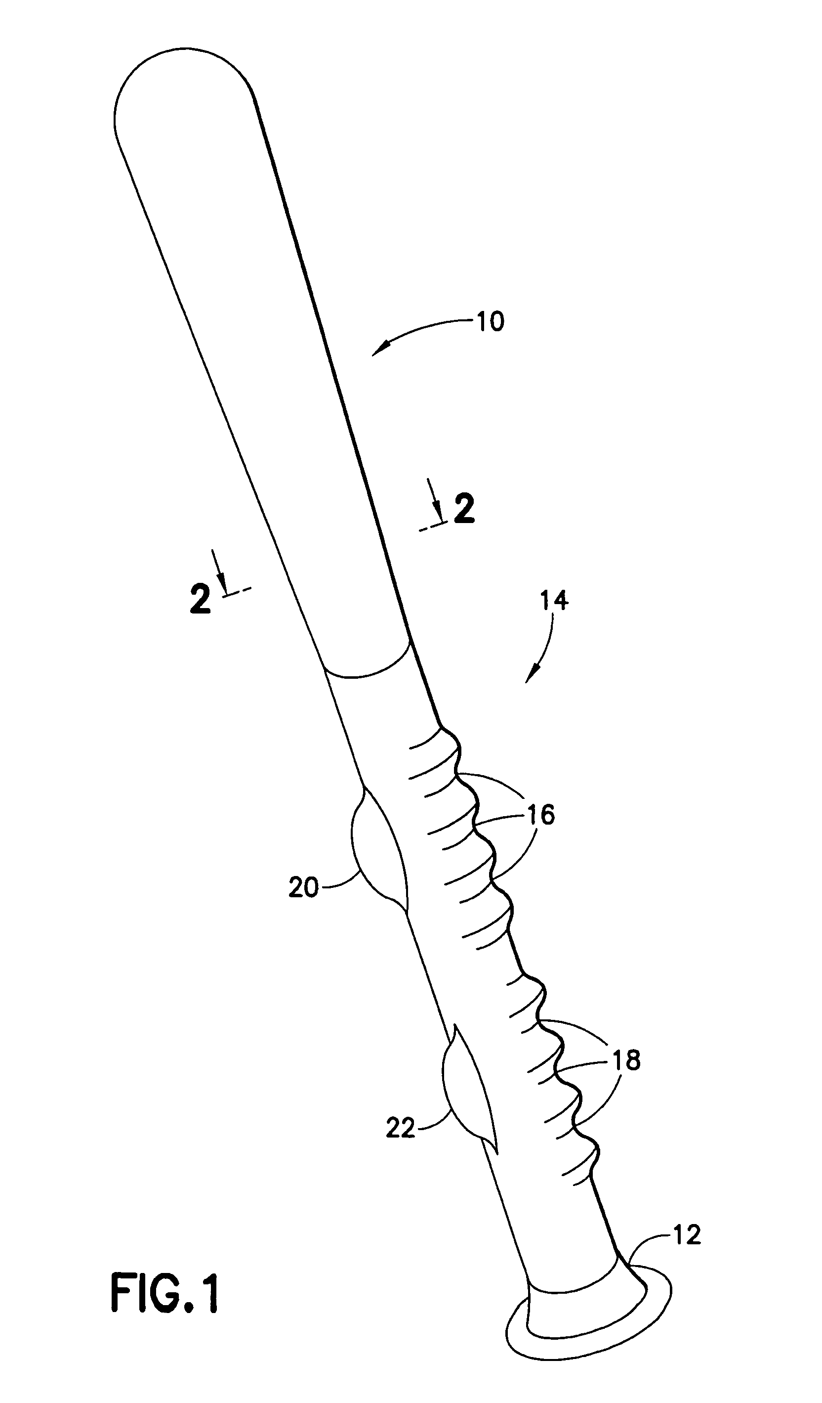 Training grip for a baseball bat