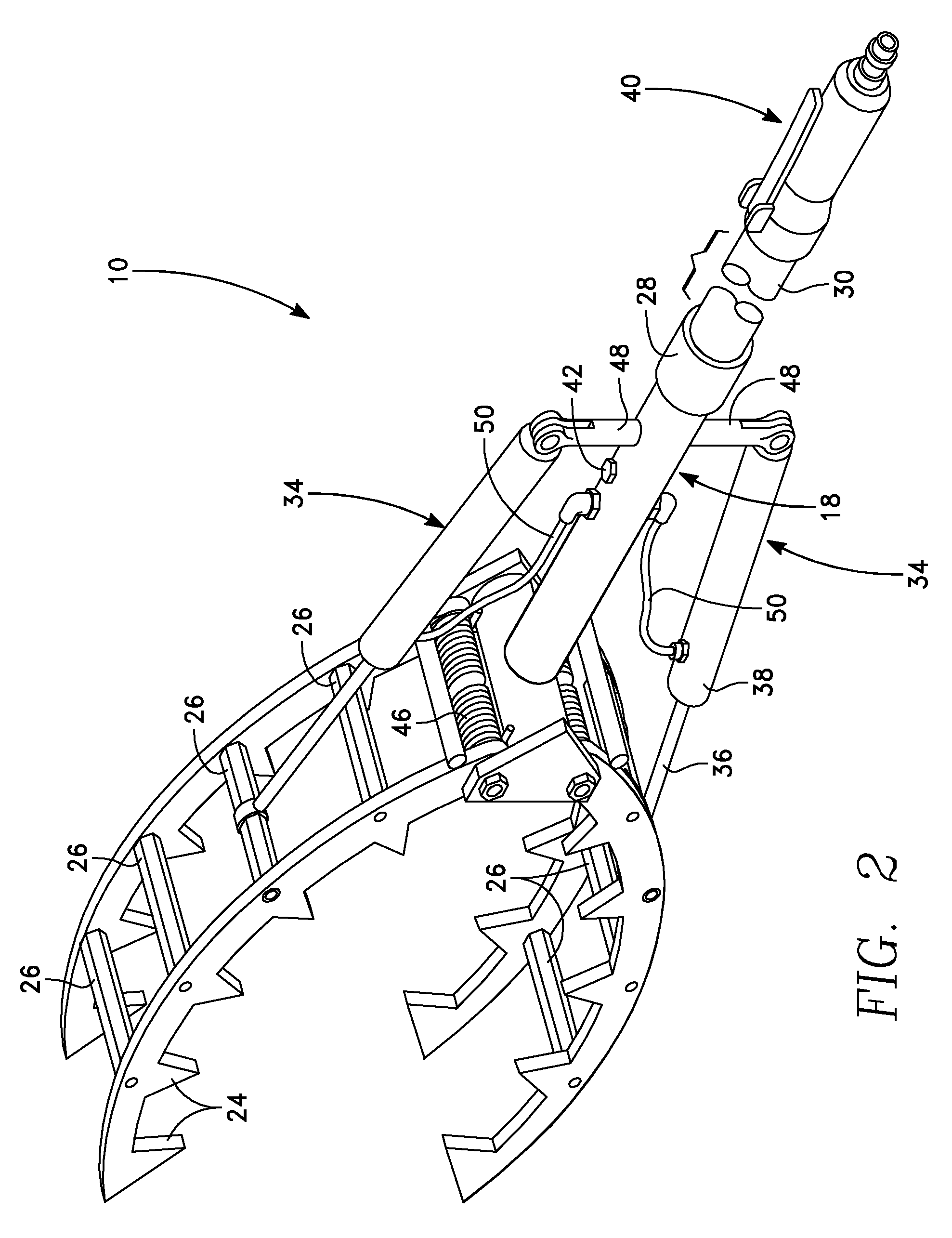 Rock grasping and removal apparatus