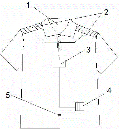 Breathable composite fabric garment capable of charging mobile phone