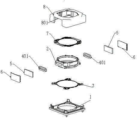 Dual-drive two-pole automatic focusing device