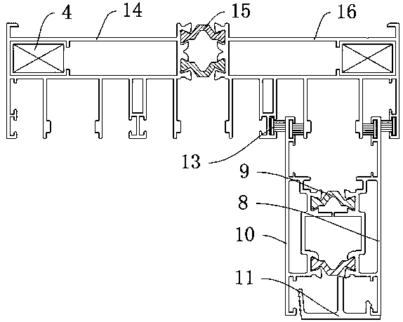 Profile window with excellent sealing performance