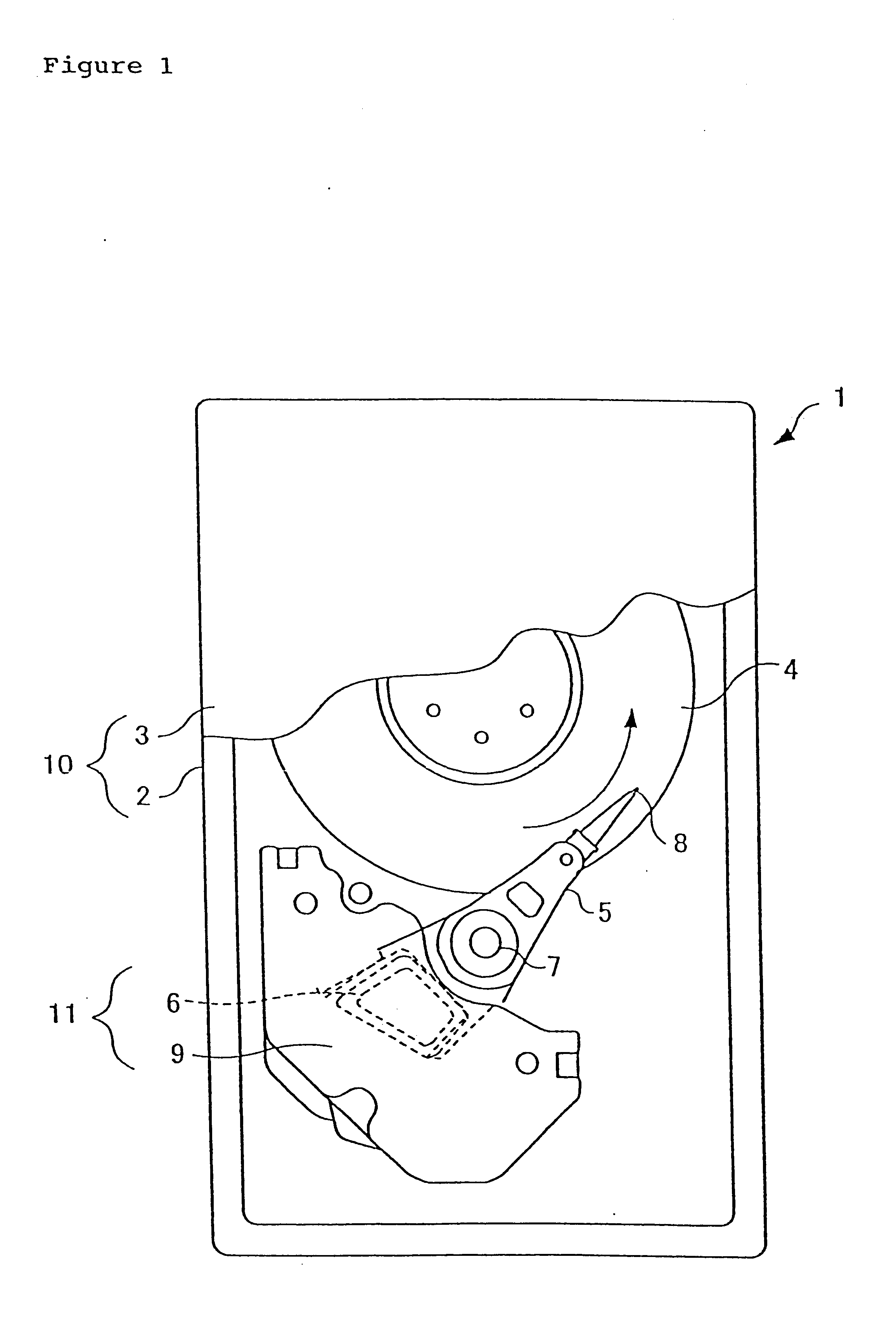 Method for controlling write current to a write head during data write on a hard disk