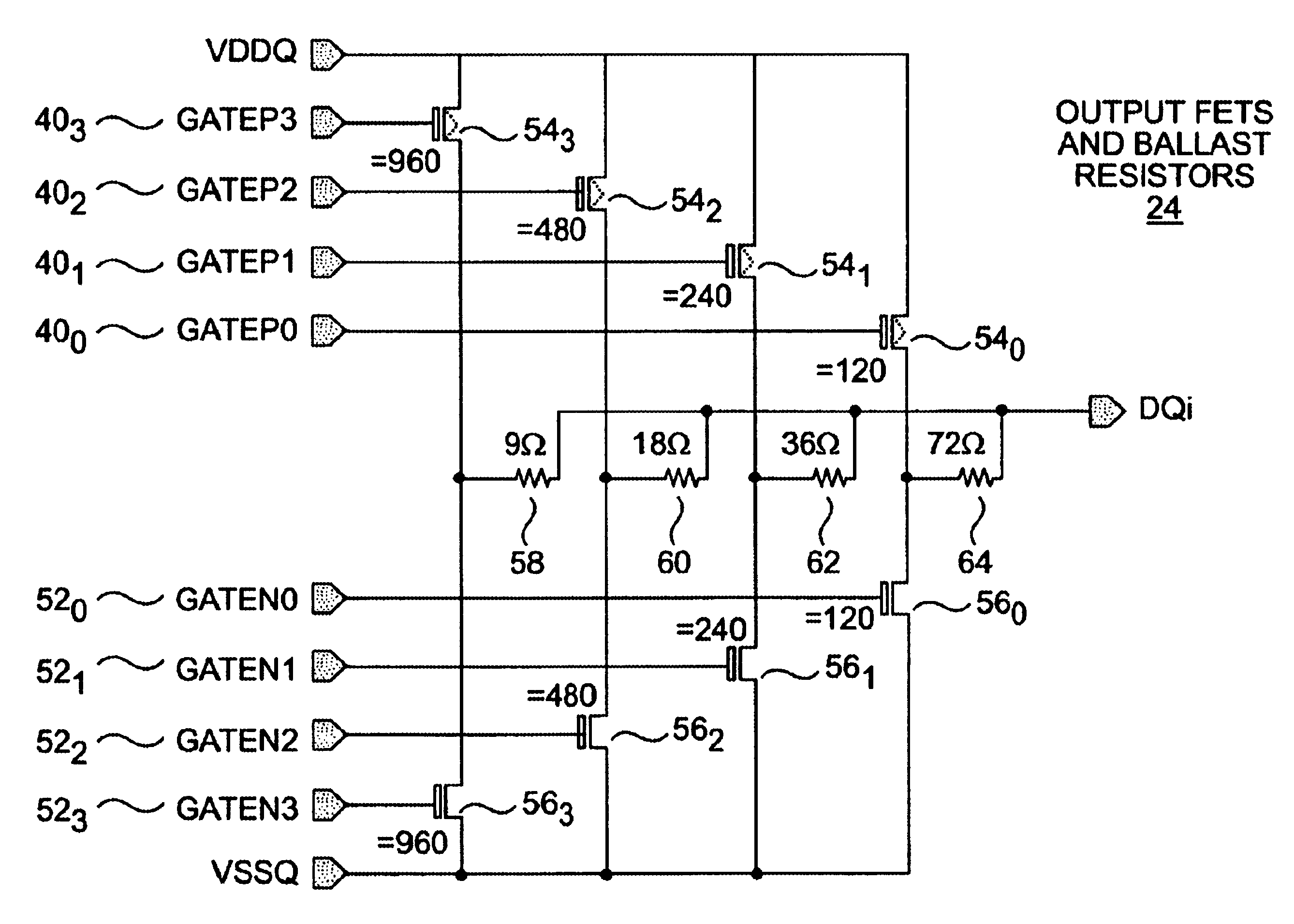 Multiple finger off chip driver (OCD) with single level translator