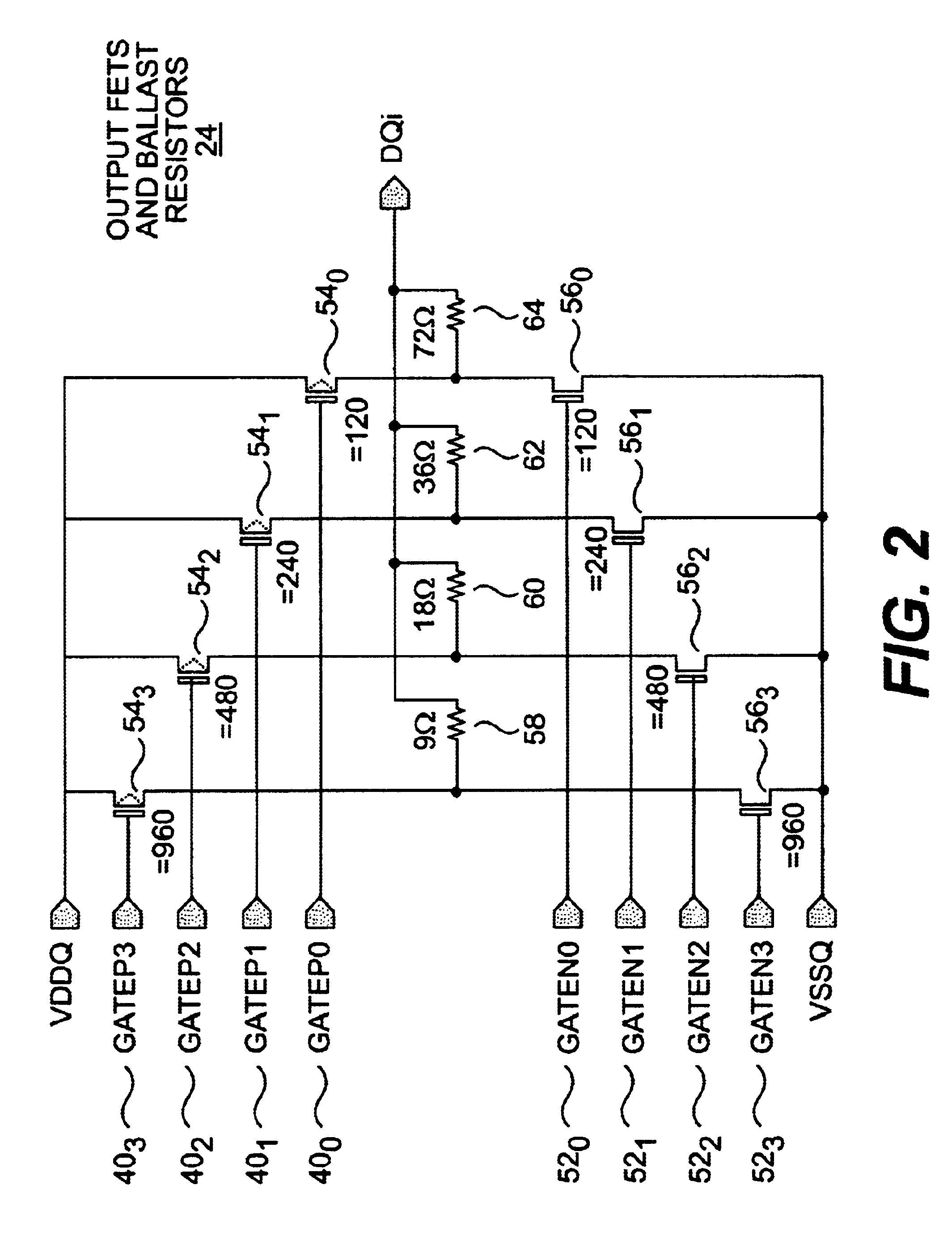 Multiple finger off chip driver (OCD) with single level translator