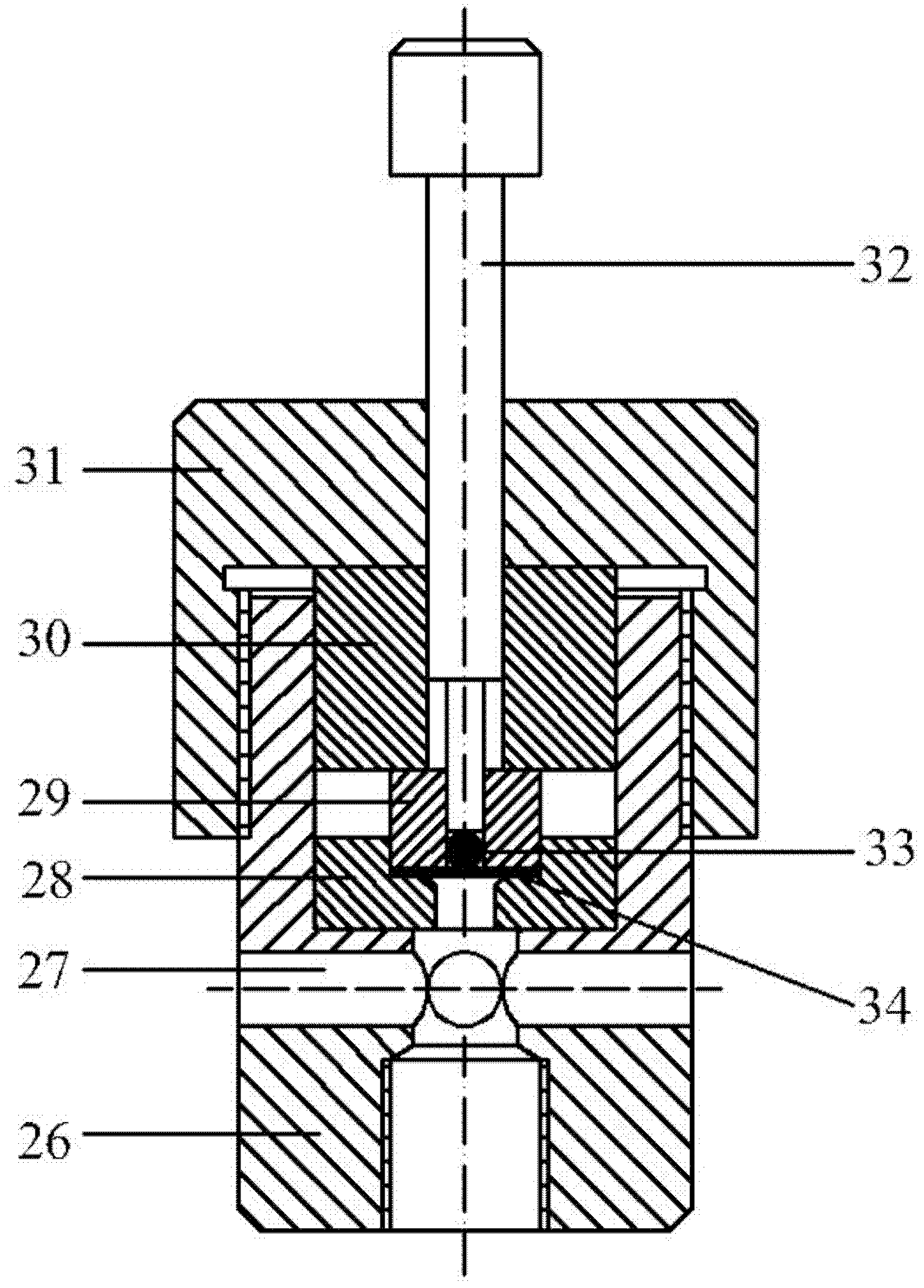 Subminiature minimal invasion high-temperature creep fatigue testing machine and application thereof