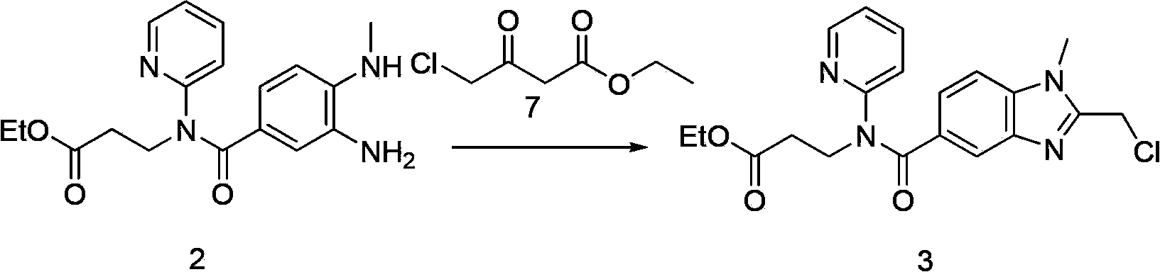 Preparation method of Dabigatran etexilate key intermediate