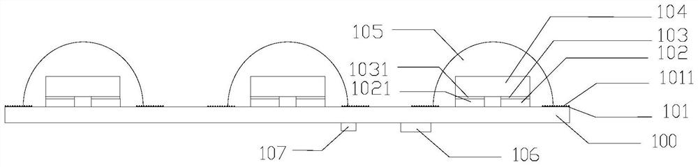 Mini LED backlight source, backlight module and manufacturing method of Mini LED backlight source