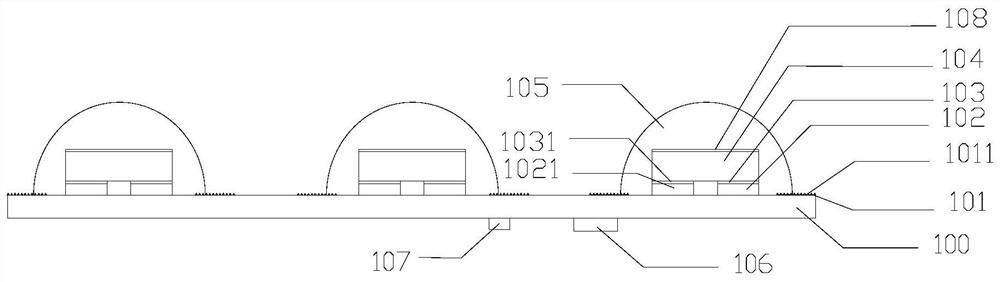 Mini LED backlight source, backlight module and manufacturing method of Mini LED backlight source