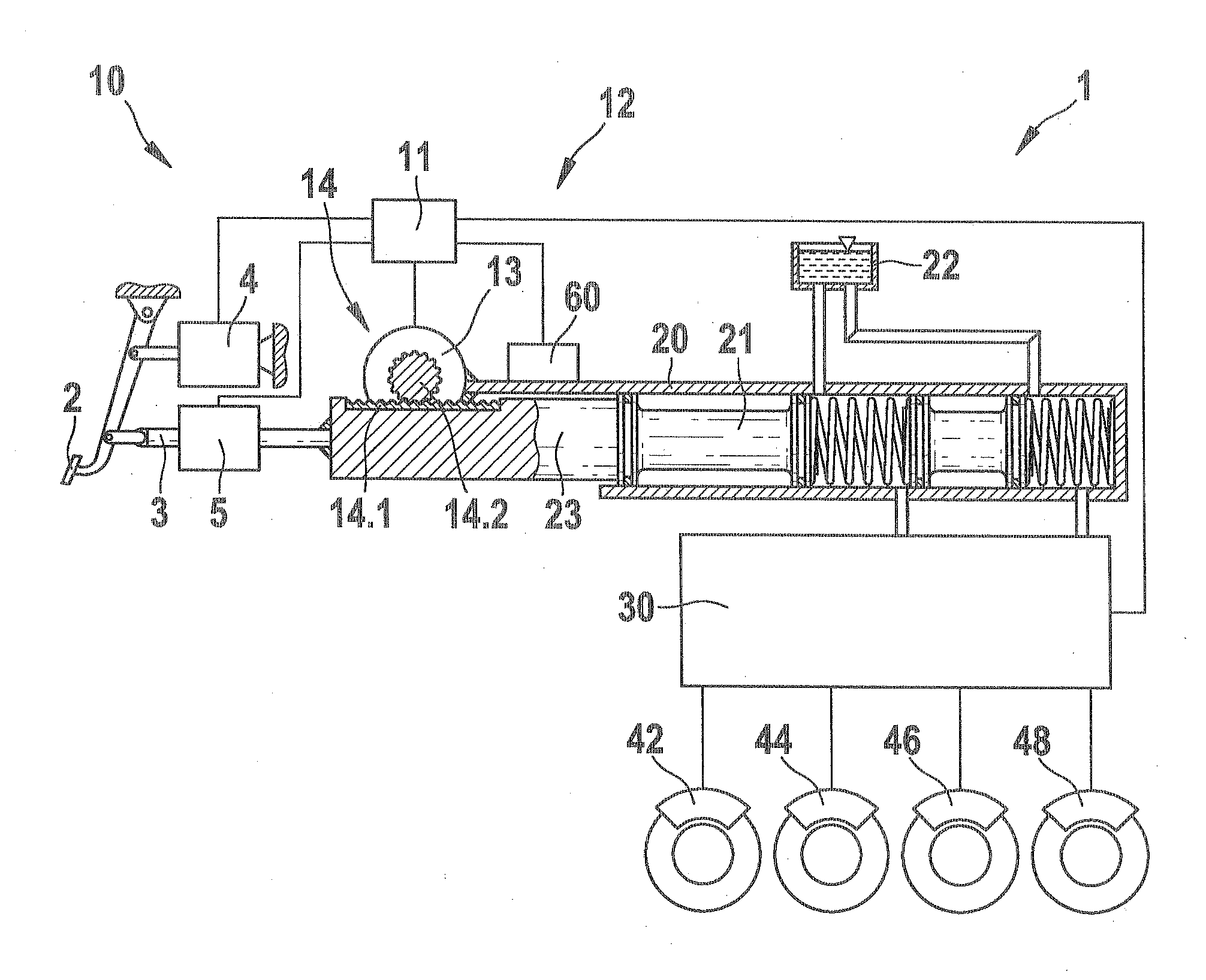 Brake system for a vehicle