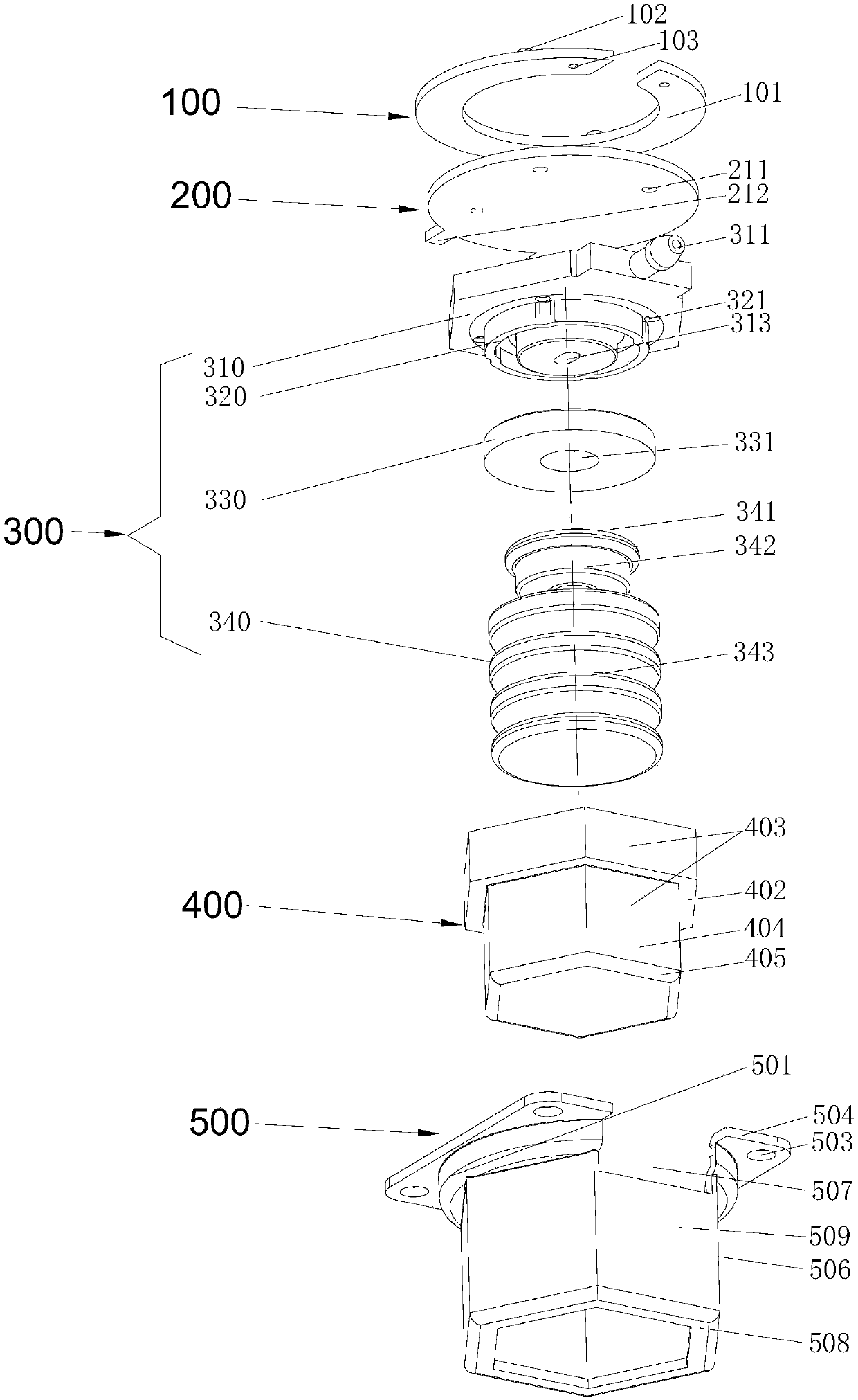 Washing machine footing with automatic leveling function and washing machine