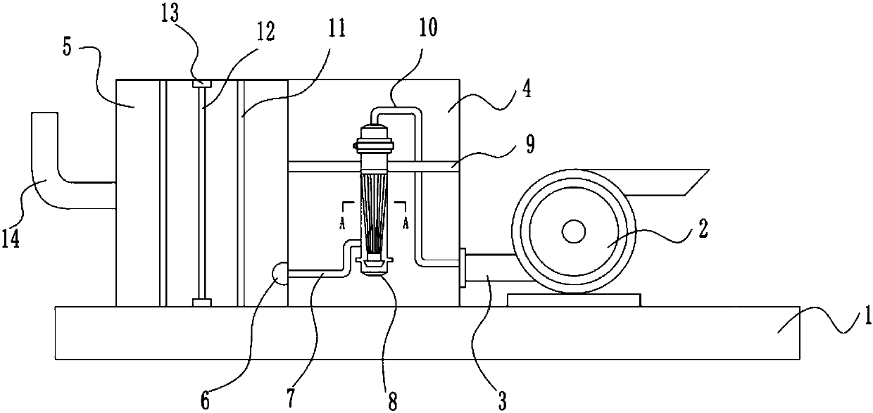 Paint mist purification recovery device applied to japanning room