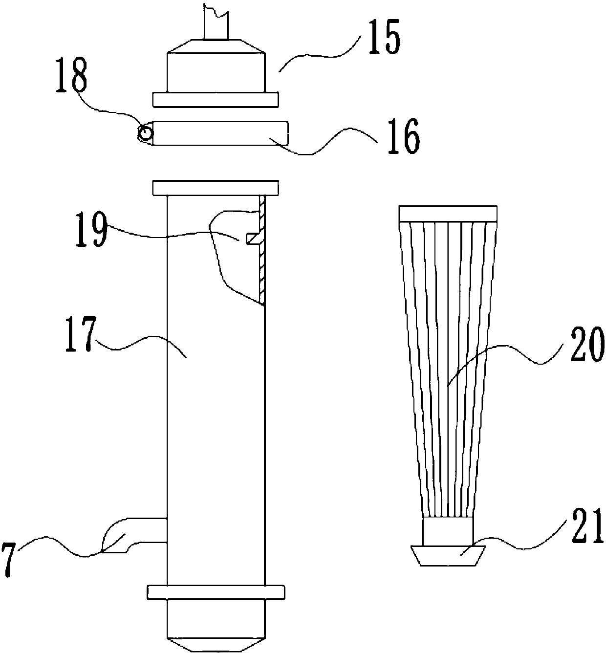 Paint mist purification recovery device applied to japanning room