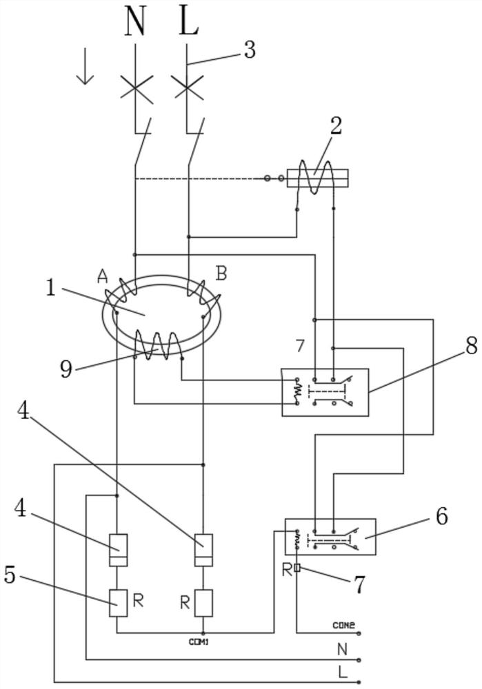 Potentiometric leakage protection system