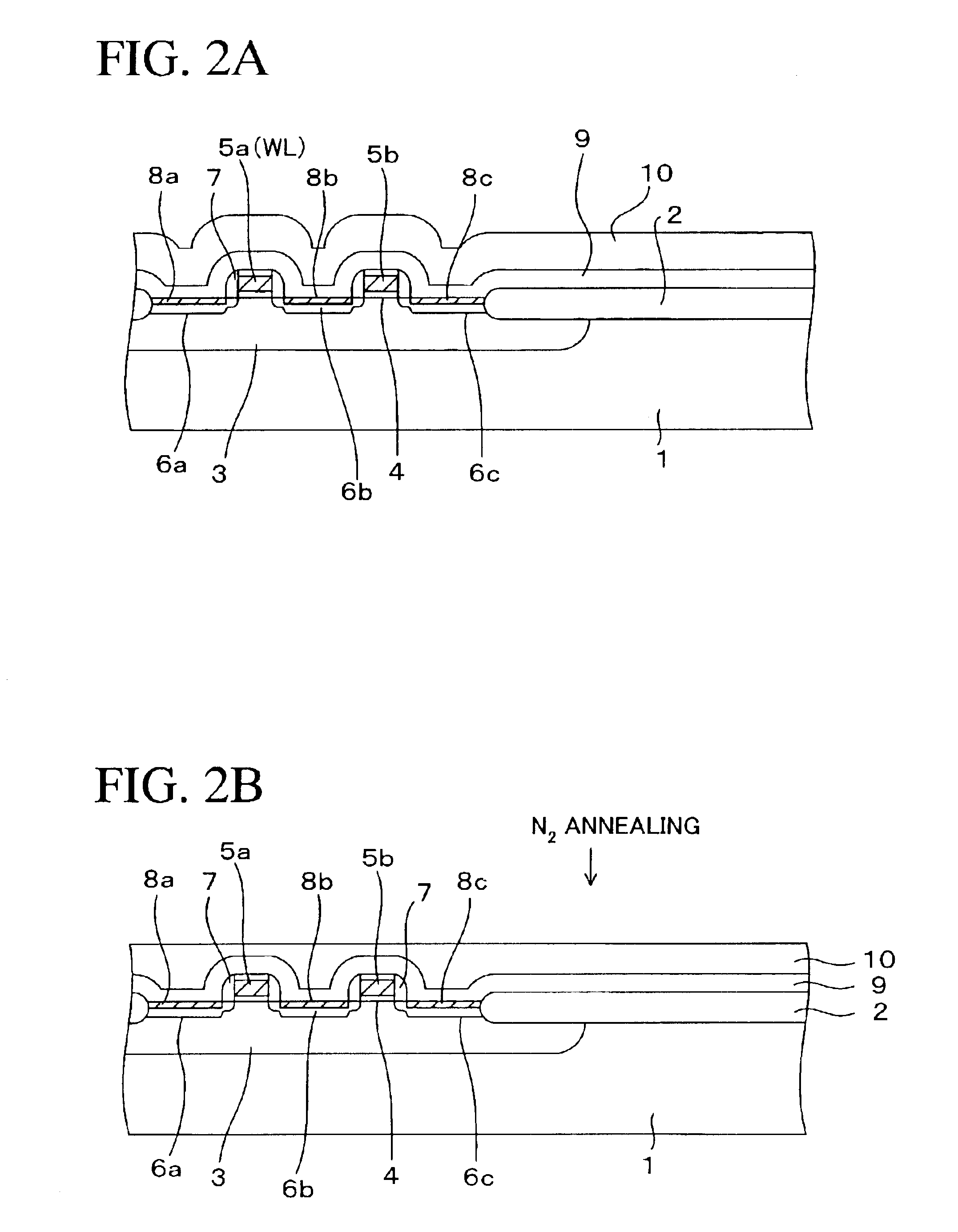 Method of manufacturing a FeRAM with annealing process