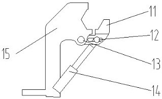 Automatic drill rod replacing device of tunnel anchor rod trolley