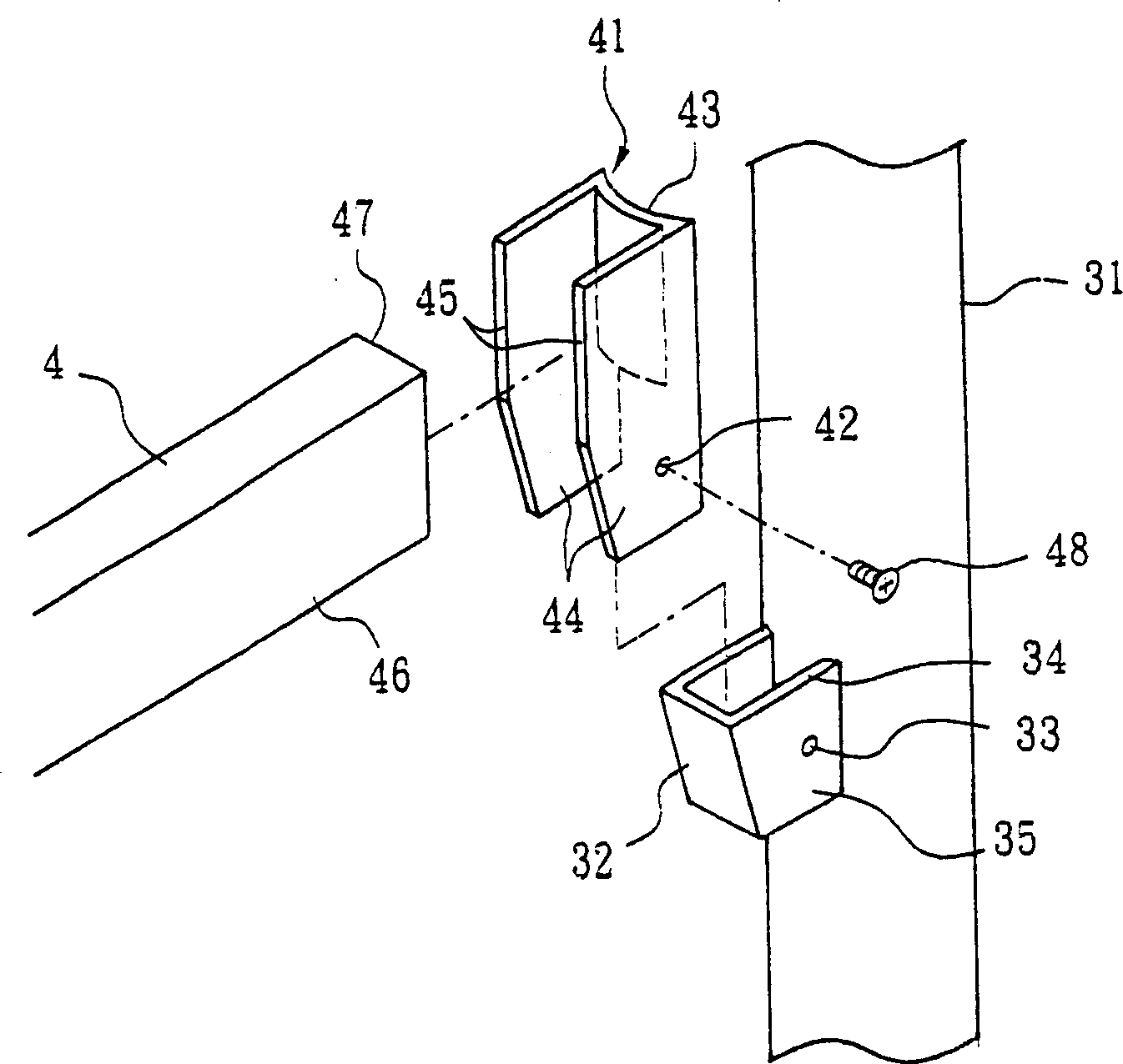 Embedded combined bedstead