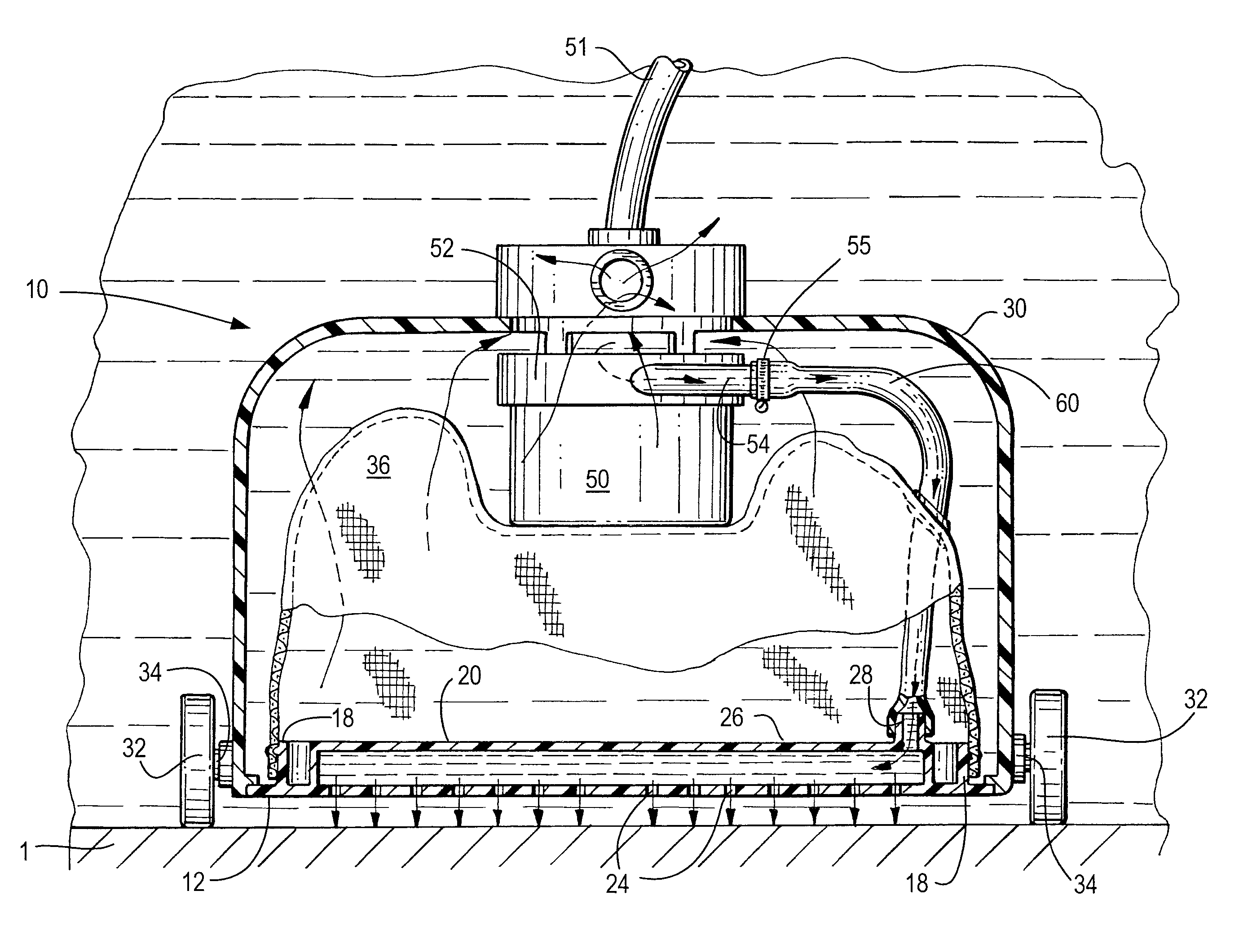 Pool cleaner base plate with high pressure cleaning jets