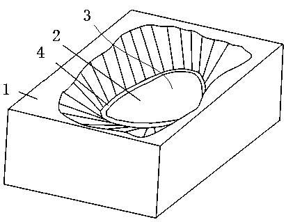 Karst funnel reservoir and its double-curved arch beam-slab sealing structure and construction method