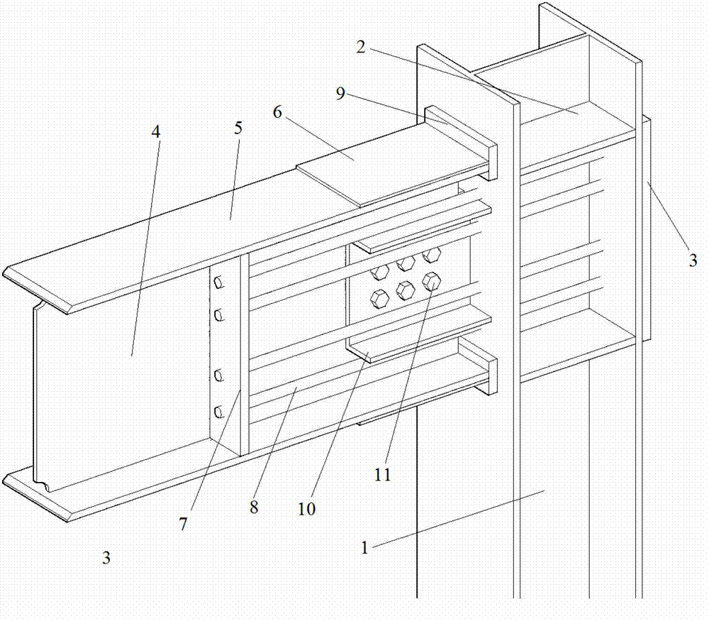 Steel frame precast prestressed beam column joint with post-earthquake recovering function