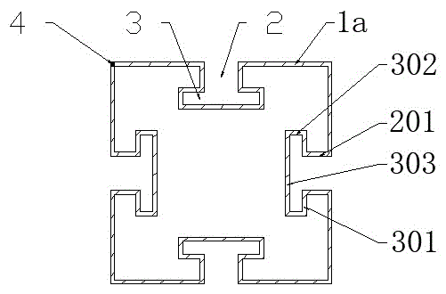 Internally connected type scaffold fastening and connecting structure thereof