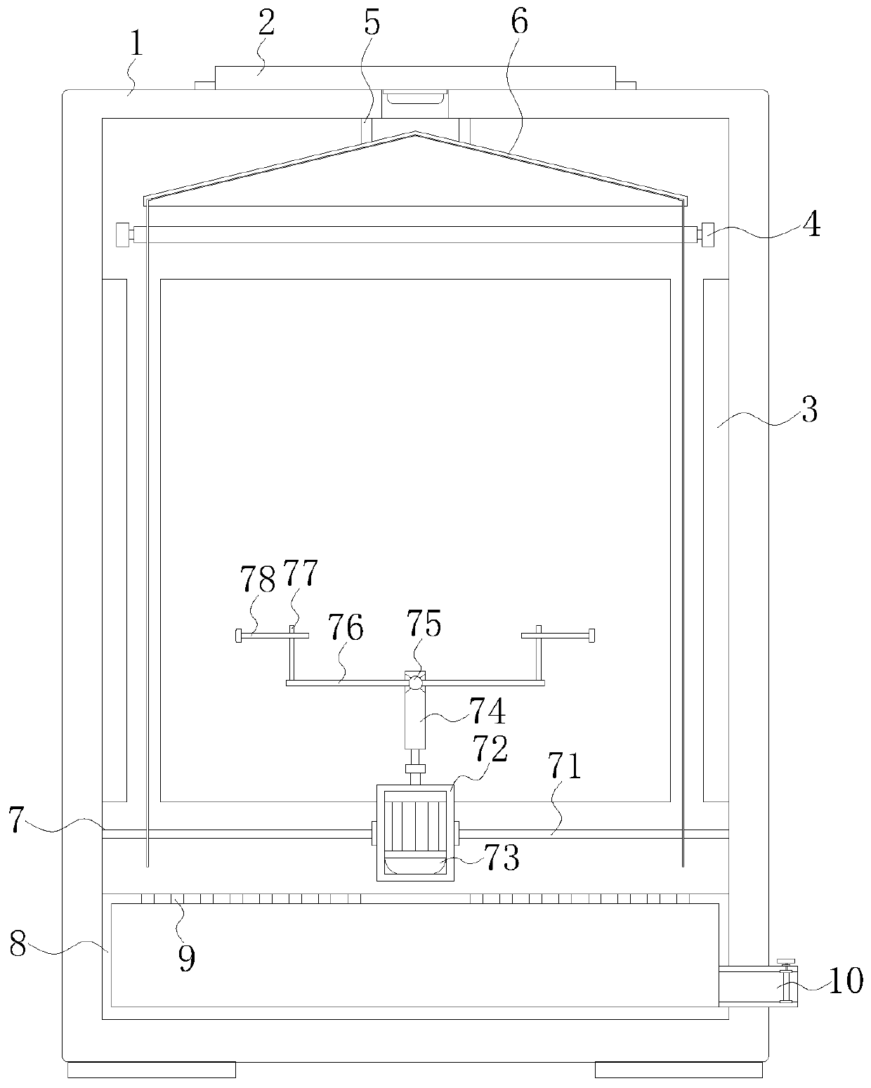 Intelligent material evidence constant temperature dehumidification drying integrated cabinet