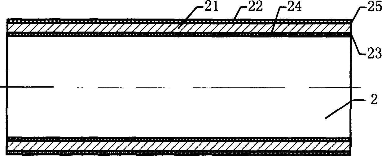 Composite steel pipe with flange and manufacturing method thereof