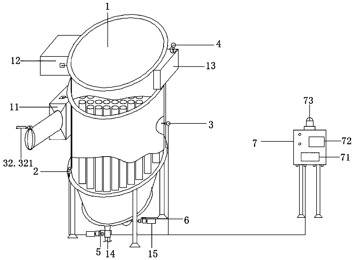 Dust explosion-proof monitoring alarm device applied to dust remover