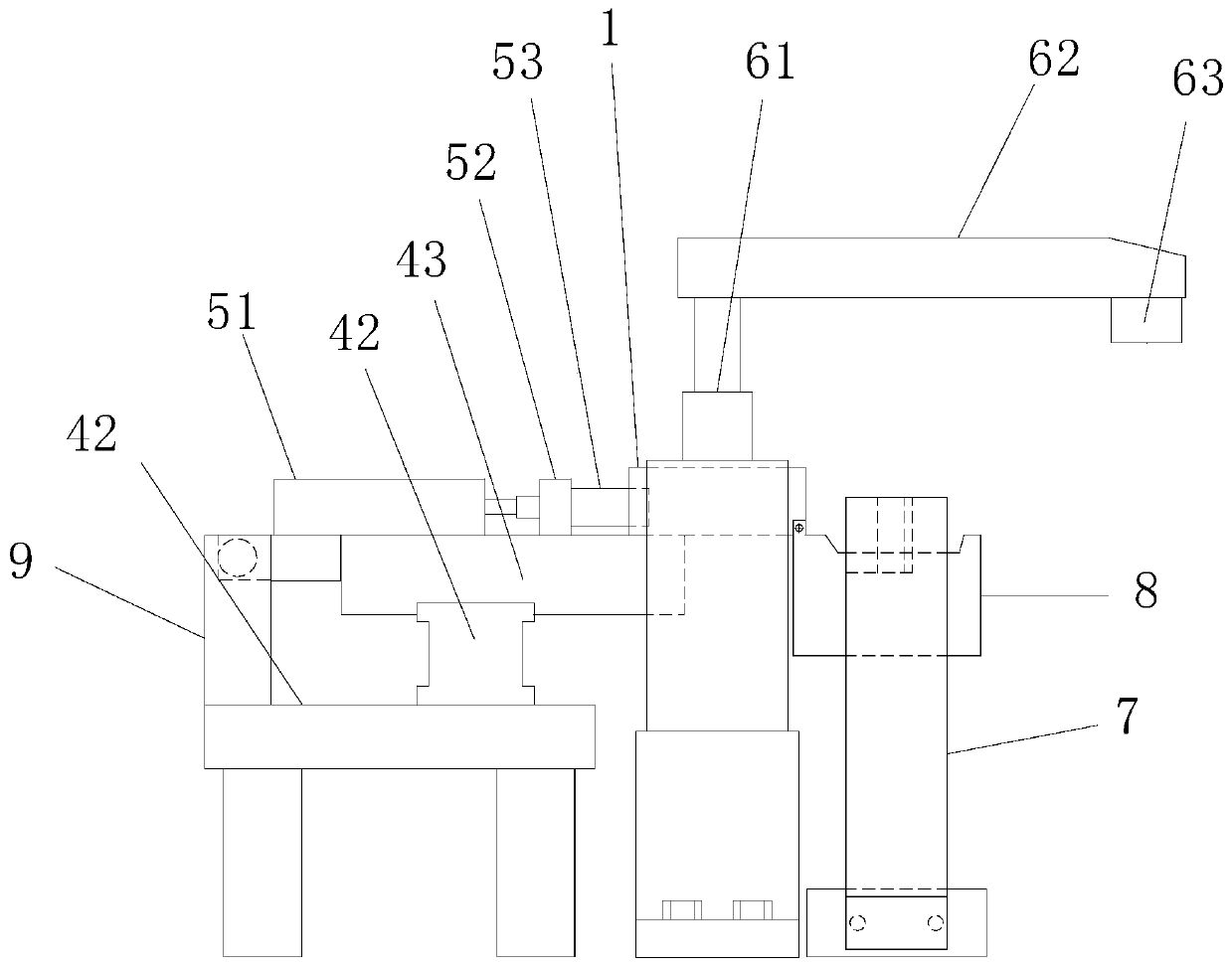 Polishing device for crystal block gluing holes