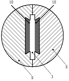 High-temperature high-pressure multiphase flow corrosion testing method and device