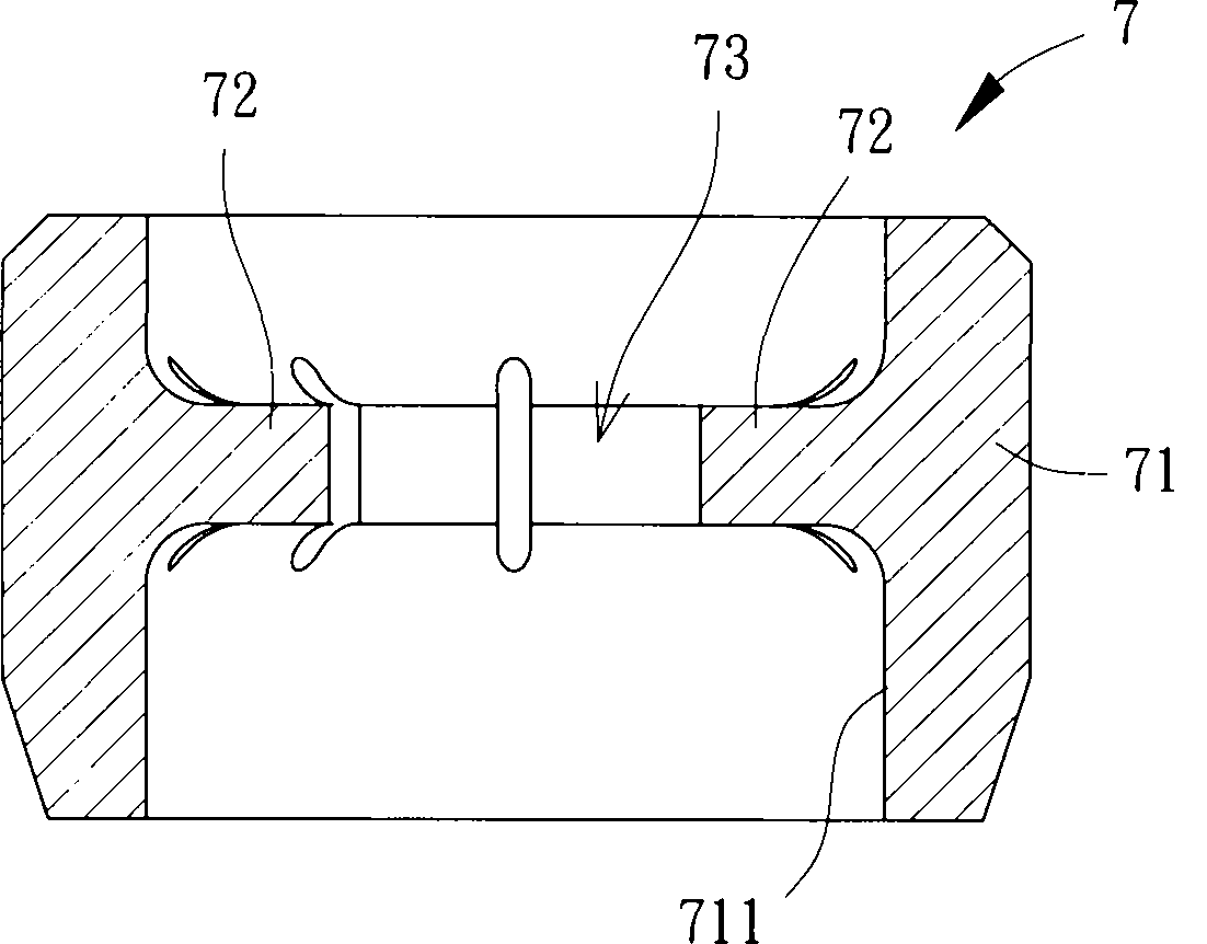 Retaining ring of mandrel of motor