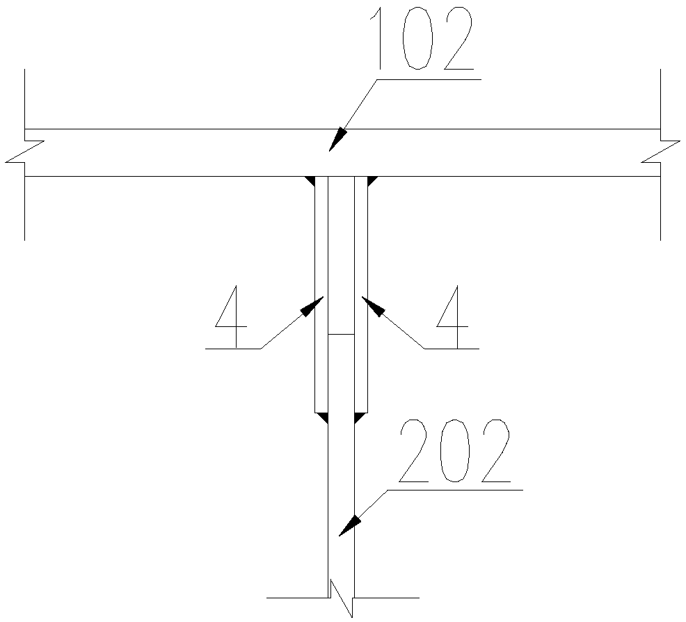 A steel bridge three-dimensional cross weld structure and its construction method