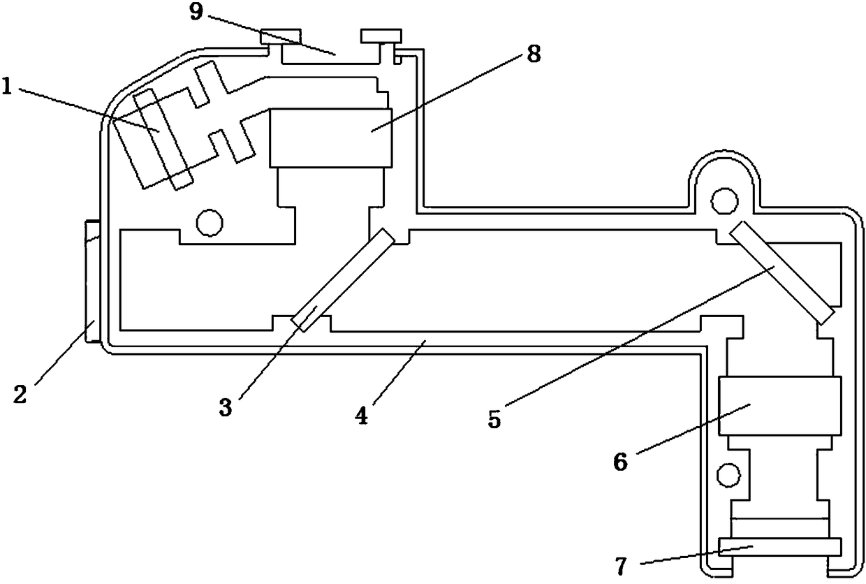 Portable colloidal gold analyzer based on short-distance focusing photoelectric sensor