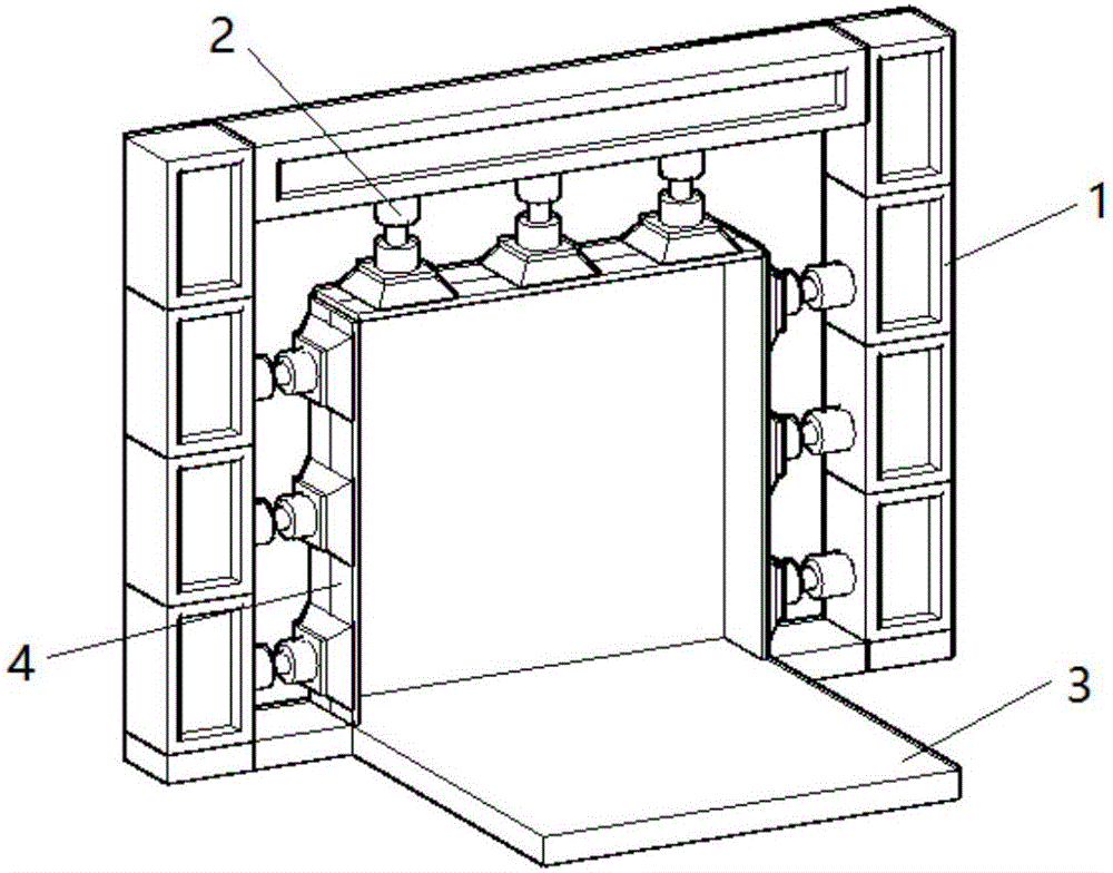 Two-dimensional model testing system and method for instability process and mechanism of block-fractured rock mass