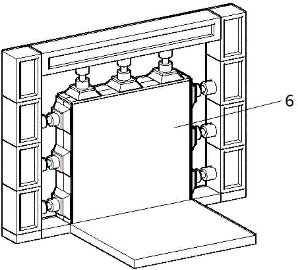 Two-dimensional model testing system and method for instability process and mechanism of block-fractured rock mass