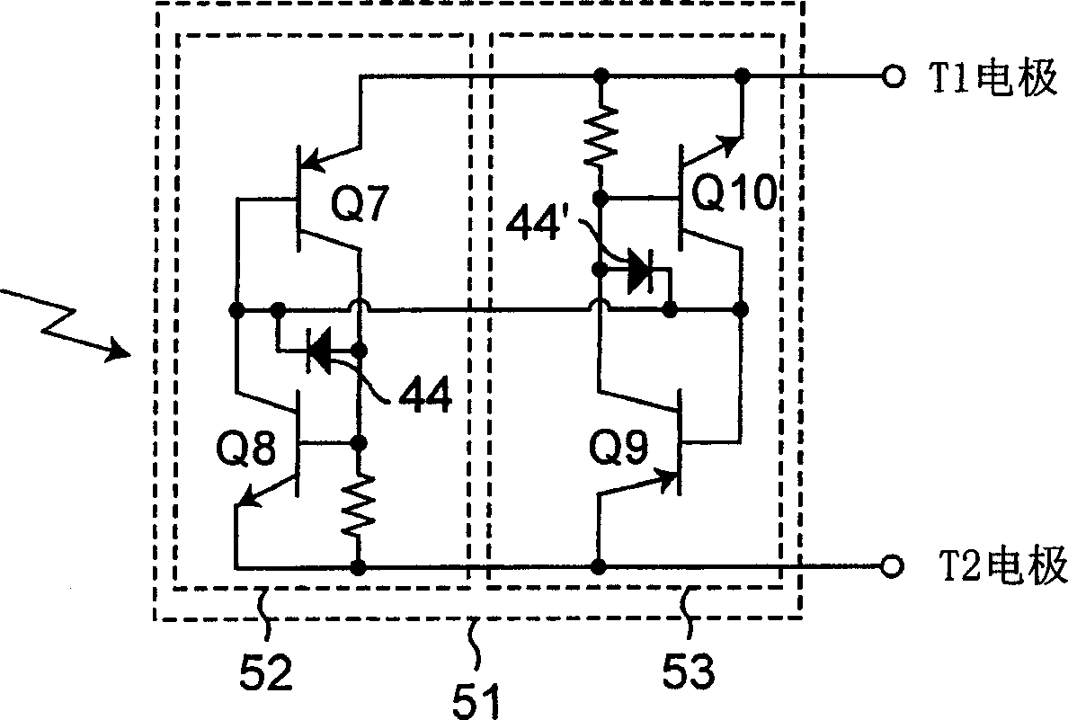 Bidirectional-light silicon controlled chip