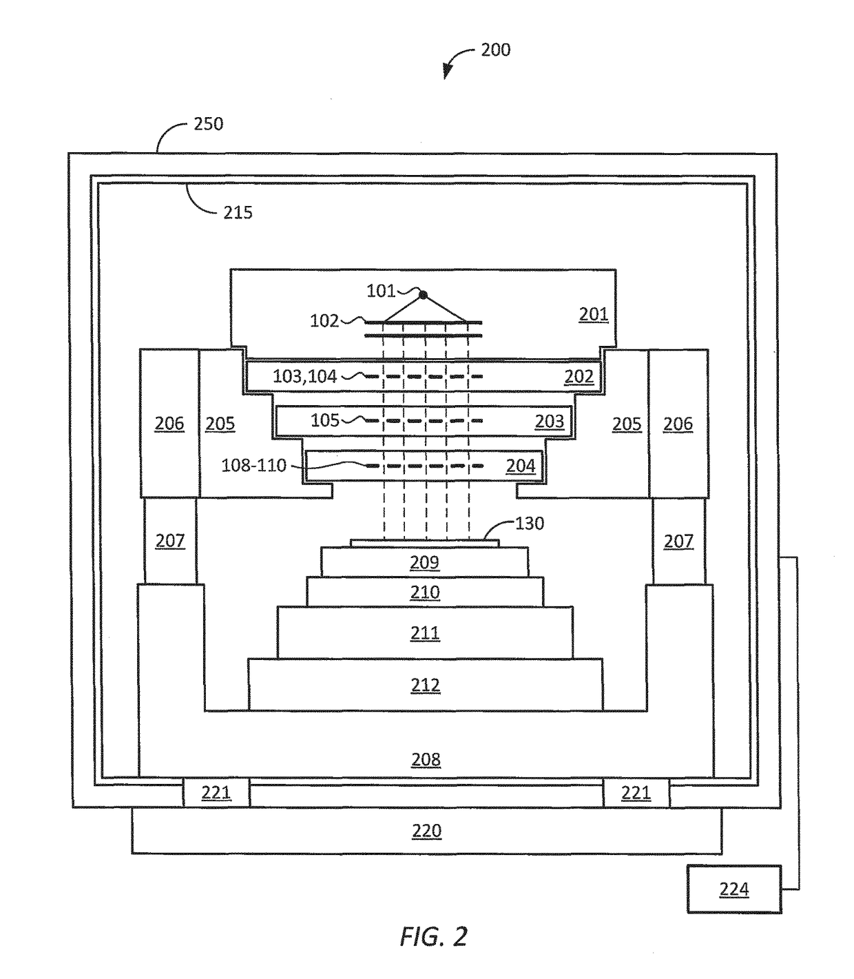 Charged particle lithography system with alignment sensor and beam measurement sensor