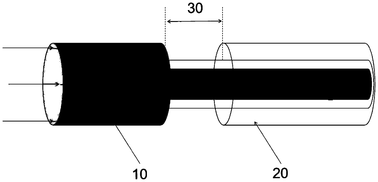 Self-focusing fiber array used for integral field unit