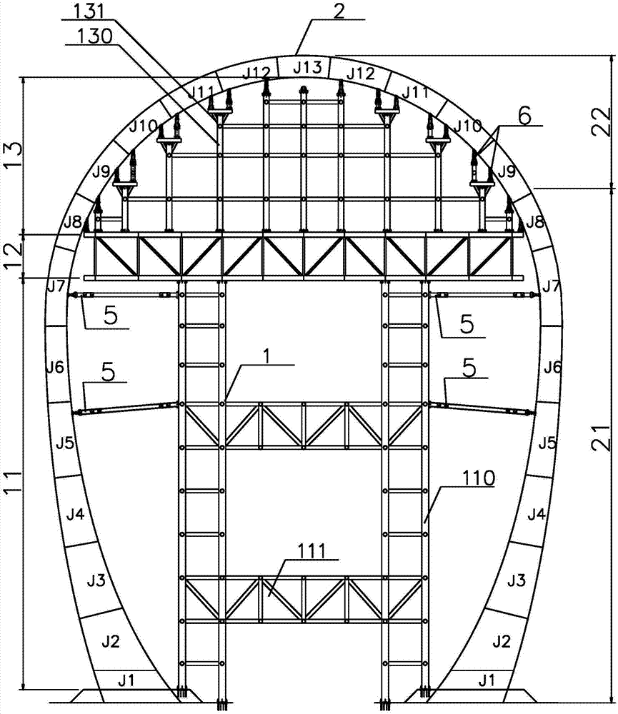 Linear controlling device and method suitable for steel-structural special-shaped tower