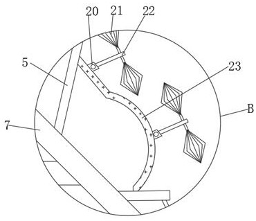 Peeling device for garlic processing