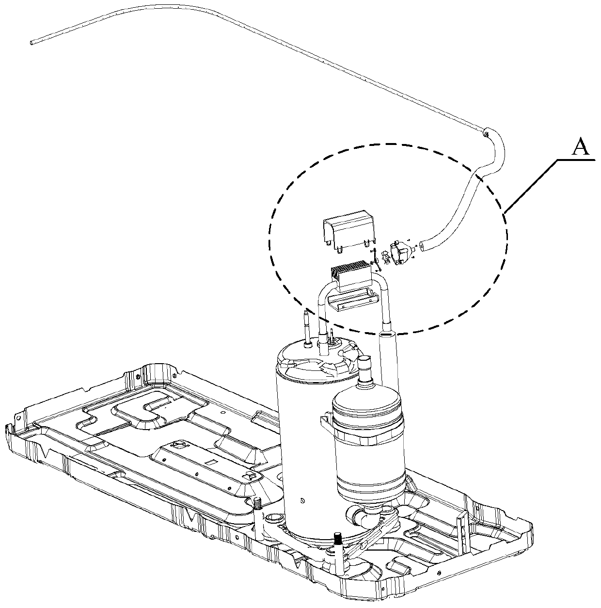 Outdoor unit defrosting device and air conditioner